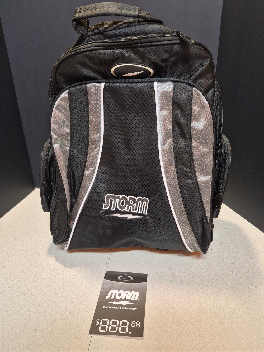 Storm Roller 1-Ball Rascal Bowling Backpack Black/Gray